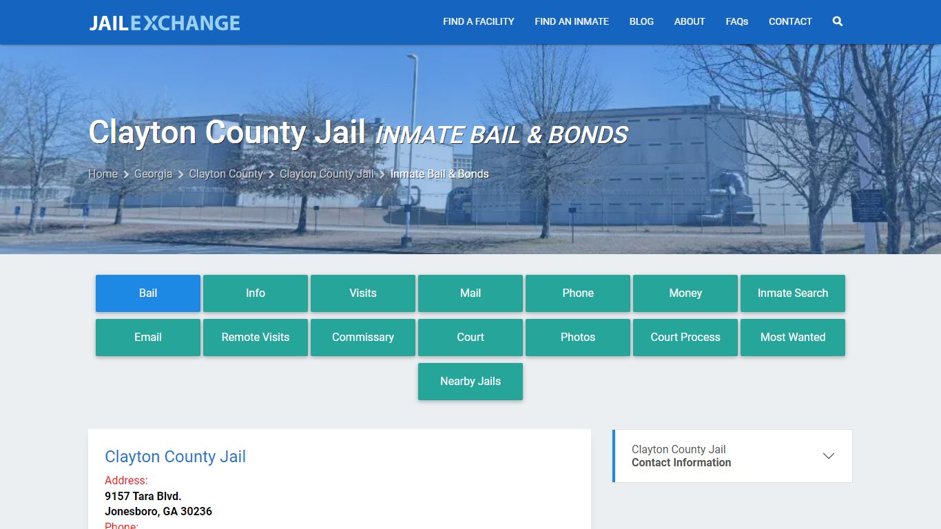 Bail & Bonds - Clayton County Jail, GA - Jail Exchange